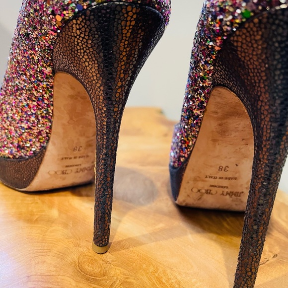 Jimmy Choo all glitter size 38 shoe - Picture 8 of 8